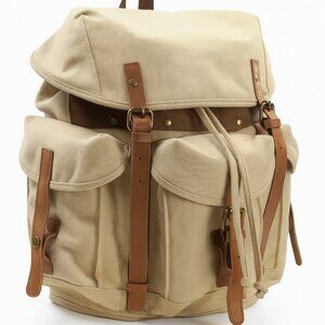 Classic Medium 16 in Stylish Cotton Canvas Backpack C02.KK